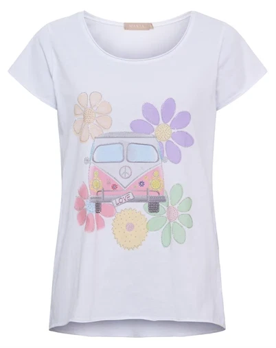Marta Du Chateau - MDCMarie T-Shirt - Flower Bus